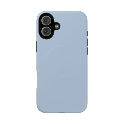 Cloud Blue Minimalist Heritage Check MagSafe® iPhone Case | Luxury Magnetic Phone Cover