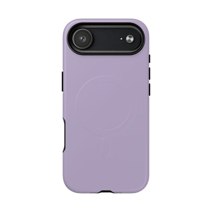 Lavender Minimalist Heritage Check MagSafe® iPhone Case | Luxury Magnetic Phone Cover