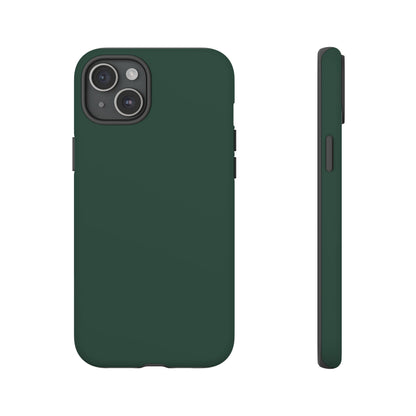 Bottle Green Deep Heritage Check iPhone Case | Luxury Protective Phone Cover