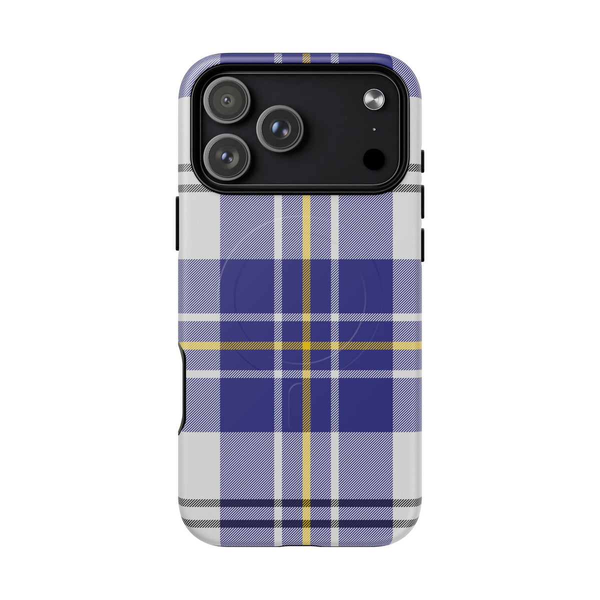 MacPherson Dress Blue Tartan MagSafe® iPhone Case | Dual-Layer Magnetic Protective Cover