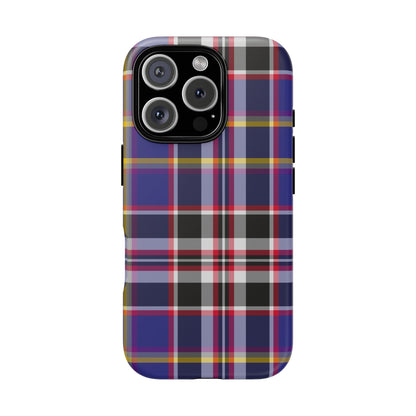 Queen Mary RMS Maritime Tartan iPhone Case | Dual-Layer Matt Protective Cover