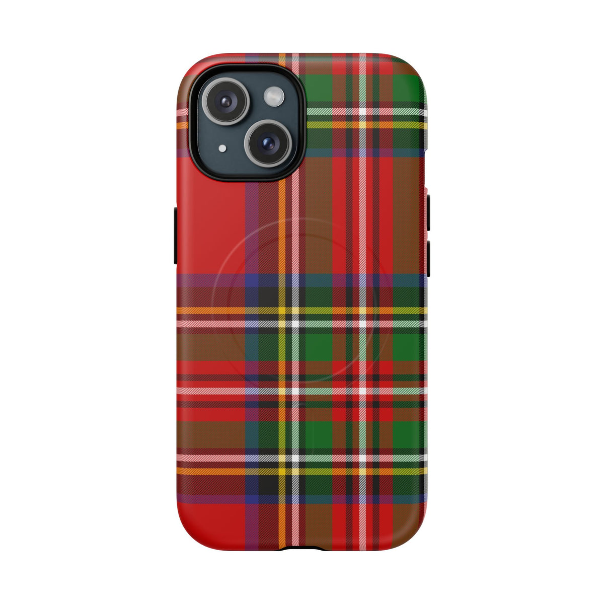 Royal Stewart Heritage Tartan MagSafe® iPhone Case | Dual-Layer Magnetic Protective Cover
