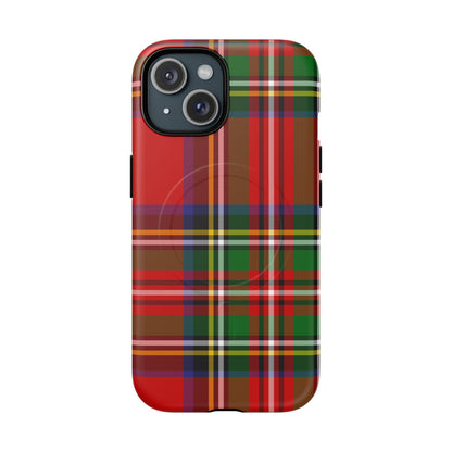 Royal Stewart Heritage Tartan MagSafe® iPhone Case | Dual-Layer Magnetic Protective Cover