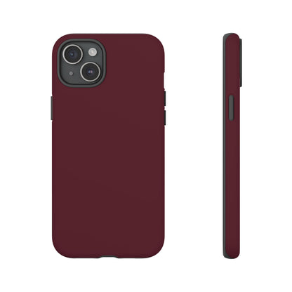 Oxblood Deep Heritage Check iPhone Case | Luxury Protective Phone Cover