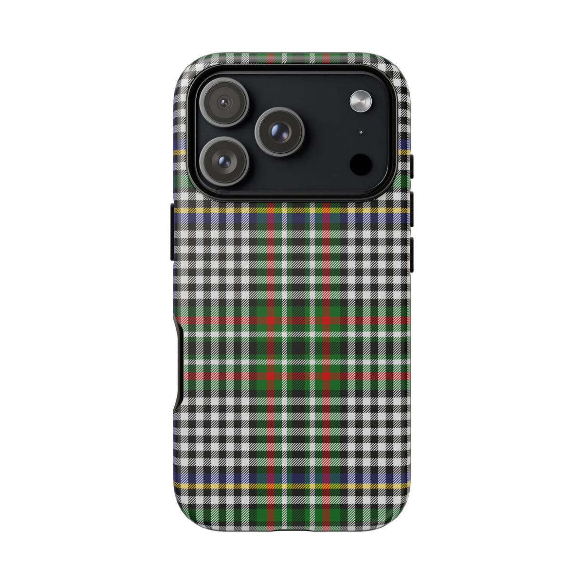 Abbotsford Check Estate Tartan iPhone Case | Dual-Layer Matt Protective Cover