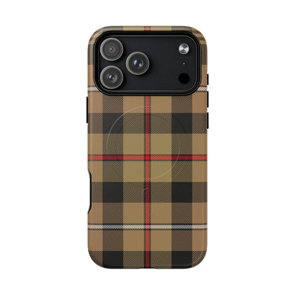 MacKenzie Hunting (Brown) Traditional Tartan MagSafe® iPhone Case | Dual-Layer Magnetic Protective Cover