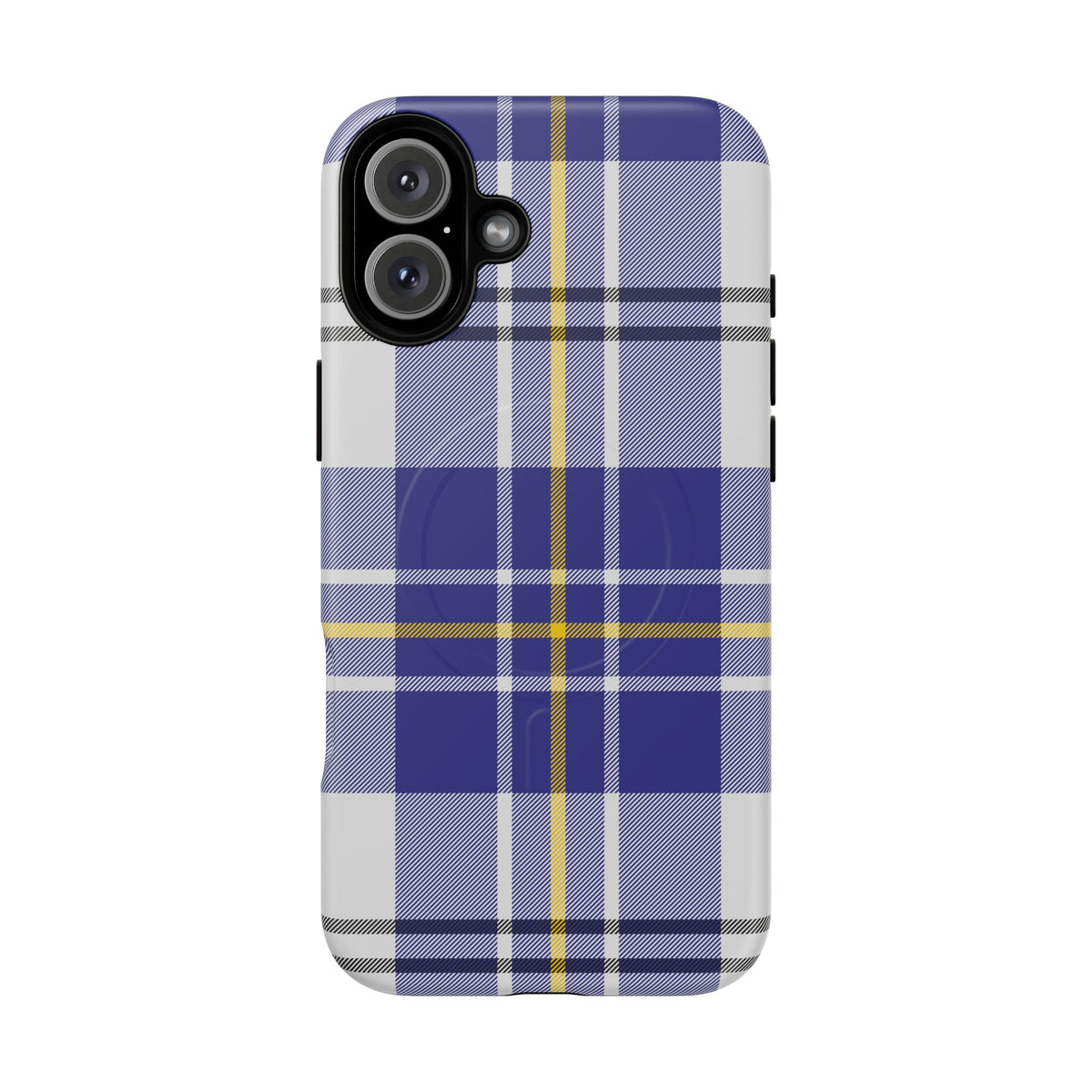 MacPherson Dress Blue Tartan MagSafe® iPhone Case | Dual-Layer Magnetic Protective Cover