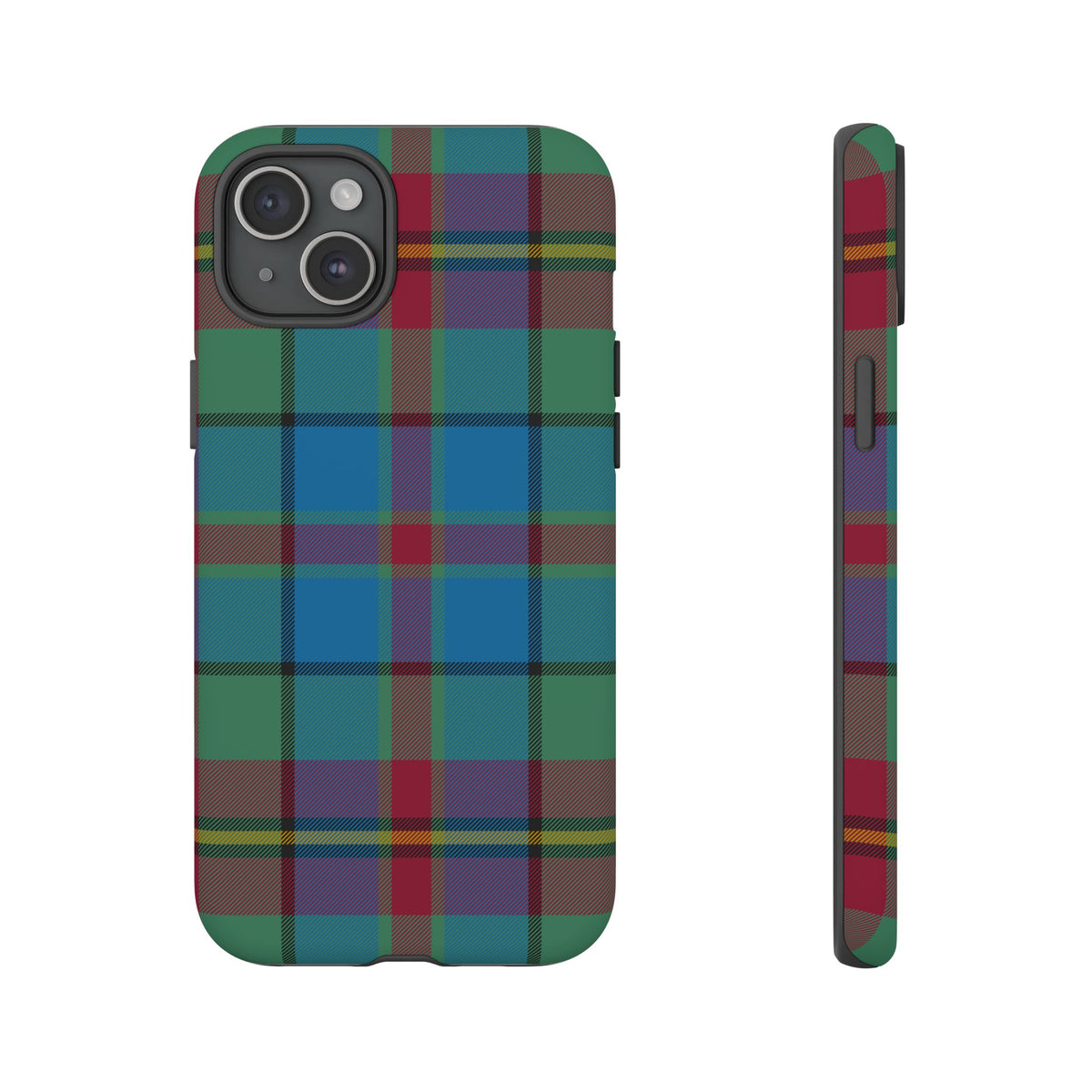 Orkney Island Heritage Tartan iPhone Case | Dual-Layer Matt Protective Cover