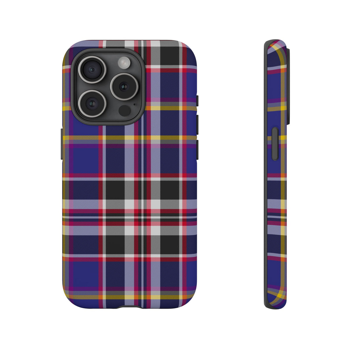 Queen Mary RMS Maritime Tartan iPhone Case | Dual-Layer Matt Protective Cover