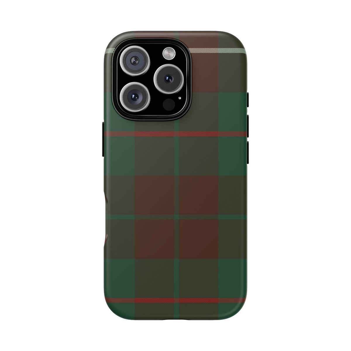 MacKinnon Hunting Traditional Tartan iPhone Case | Dual-Layer Matt Protective Cover