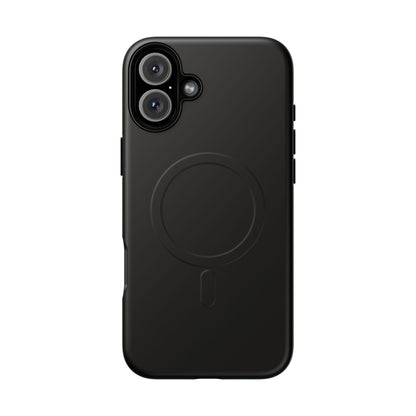 Black Minimalist Heritage Check MagSafe® iPhone Case | Luxury Magnetic Phone Cover