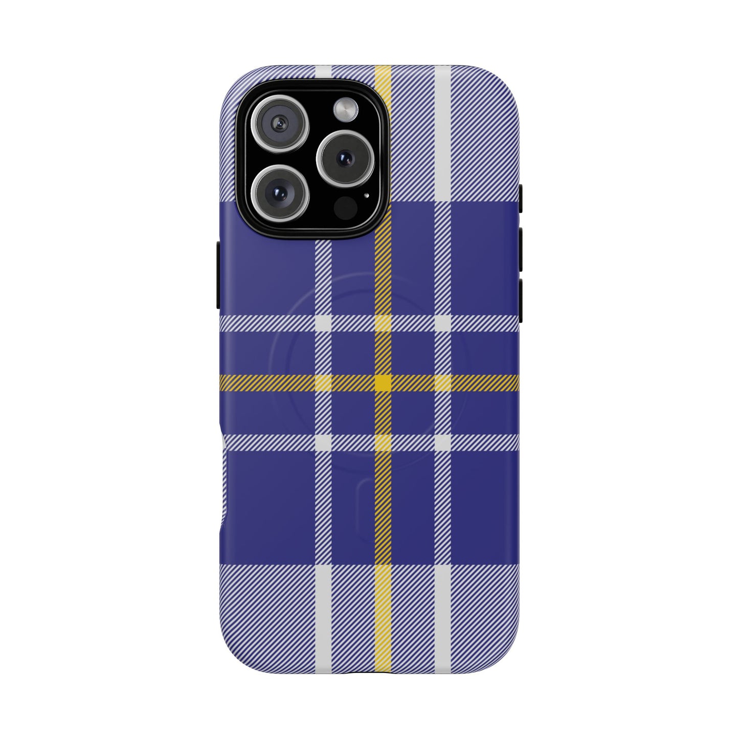 MacPherson Dress Blue Tartan MagSafe® iPhone Case | Luxury Magnetic Phone Cover