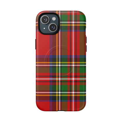 Royal Stewart Heritage Tartan MagSafe® iPhone Case | Dual-Layer Magnetic Protective Cover