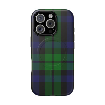 Black Watch Traditional Tartan MagSafe® iPhone Case | Dual-Layer Magnetic Protective Cover