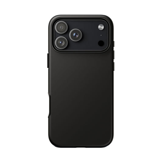 Black Stealth Minimalist Heritage Check iPhone Case | Luxury Protective Phone Cover
