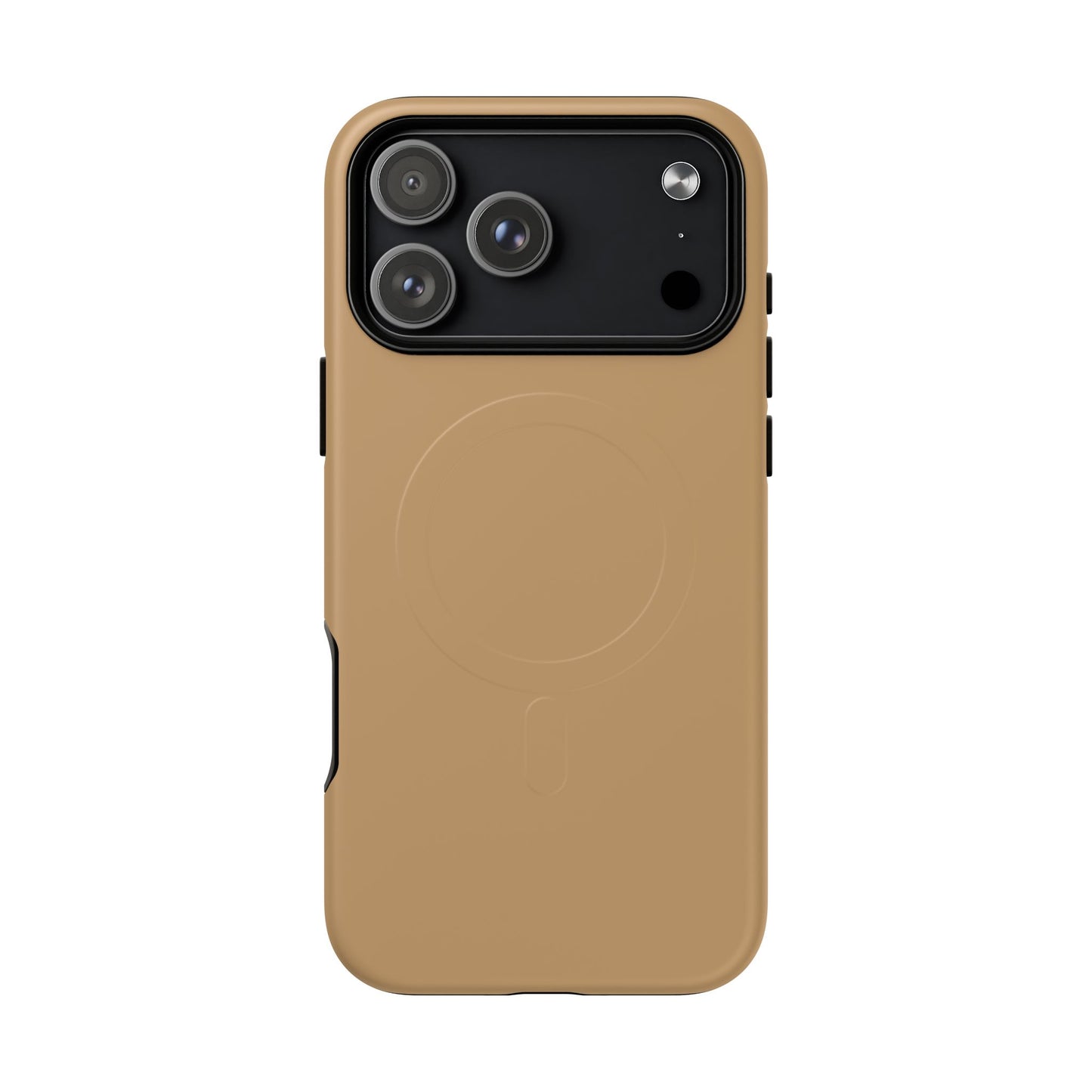 Camel Minimalist Heritage Check MagSafe® iPhone Case | Luxury Magnetic Phone Cover