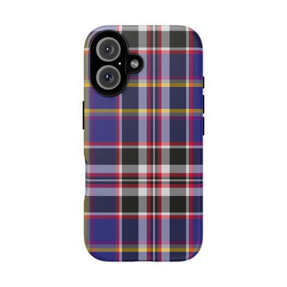 Queen Mary RMS Maritime Tartan iPhone Case | Dual-Layer Matt Protective Cover