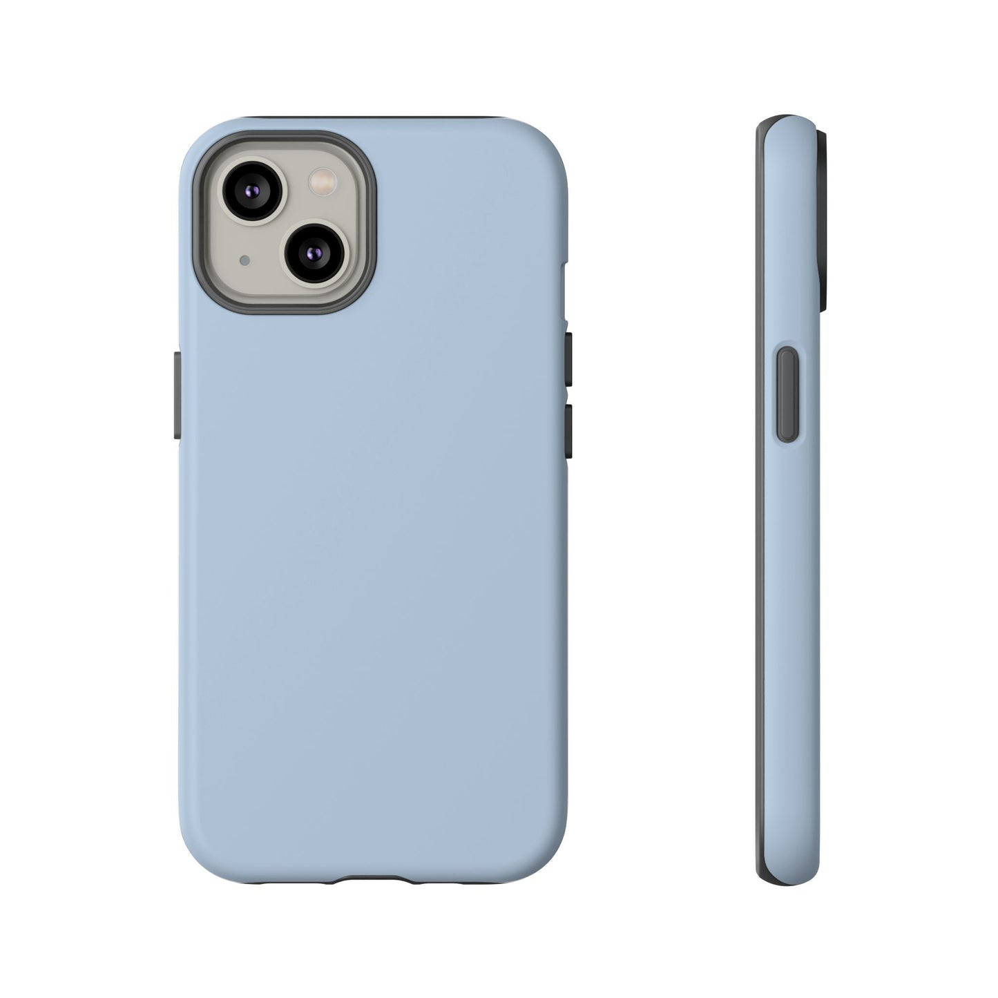 Cloud Blue Minimalist Heritage Check iPhone Case | Luxury Protective Phone Cover
