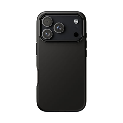 Black Stealth Minimalist Heritage Check iPhone Case | Luxury Protective Phone Cover