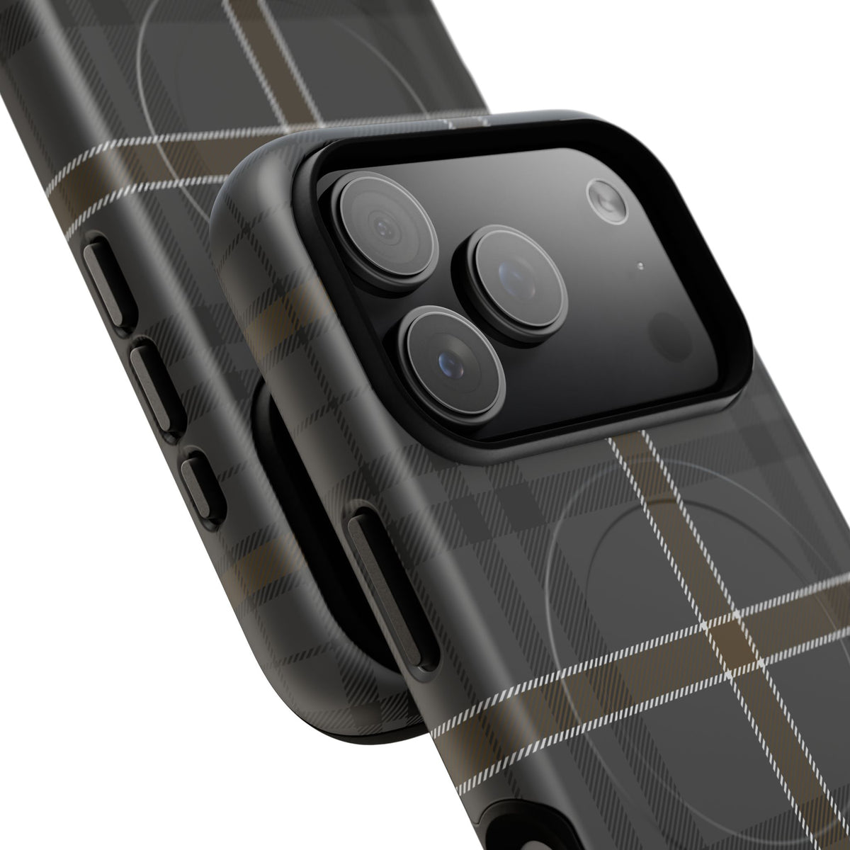 Bute Heather Weathered Tartan MagSafe® iPhone Case | Dual-Layer Magnetic Protective Cover