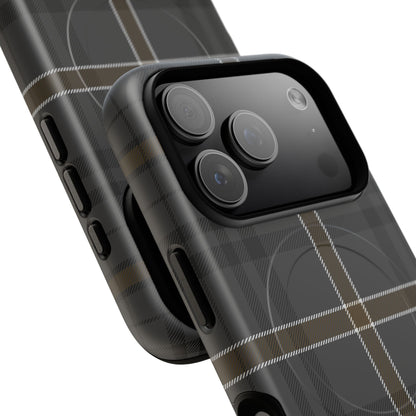 Bute Heather Weathered Tartan MagSafe® iPhone Case | Dual-Layer Magnetic Protective Cover