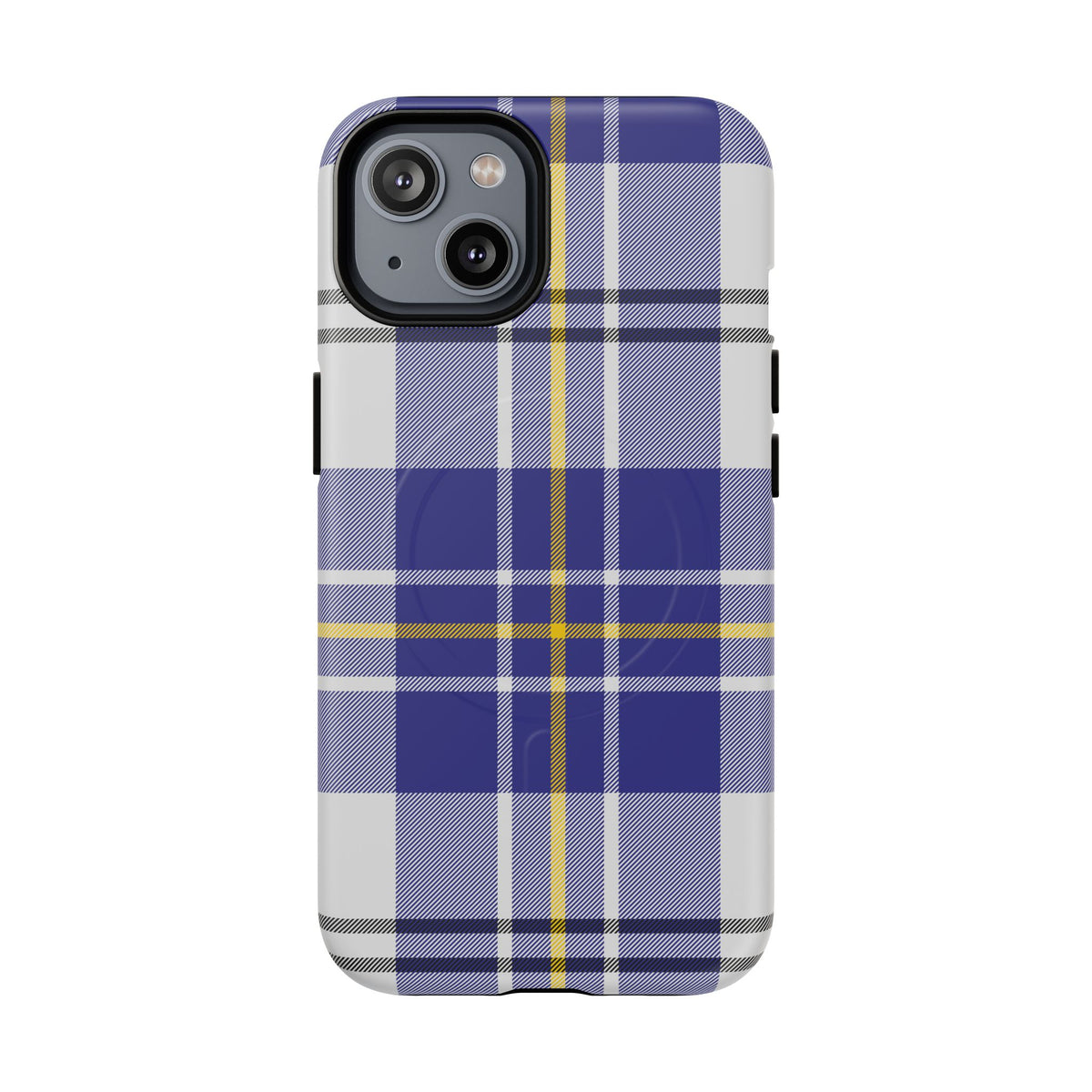 MacPherson Dress Blue Tartan MagSafe® iPhone Case | Dual-Layer Magnetic Protective Cover