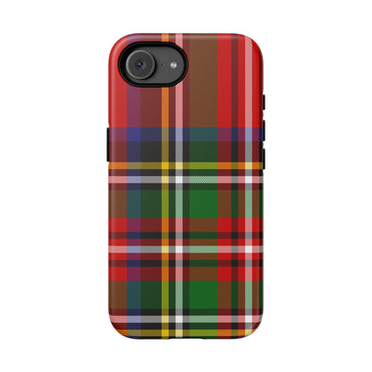 Royal Stewart Heritage Tartan iPhone Case | Dual-Layer Matte Protective Cover