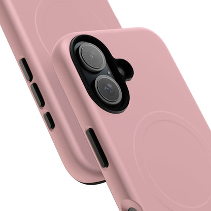 Blush Pink Minimalist Heritage Check MagSafe® iPhone Case | Luxury Magnetic Phone Cover