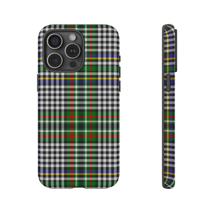 Abbotsford Check Estate Tartan iPhone Case | Dual-Layer Matt Protective Cover