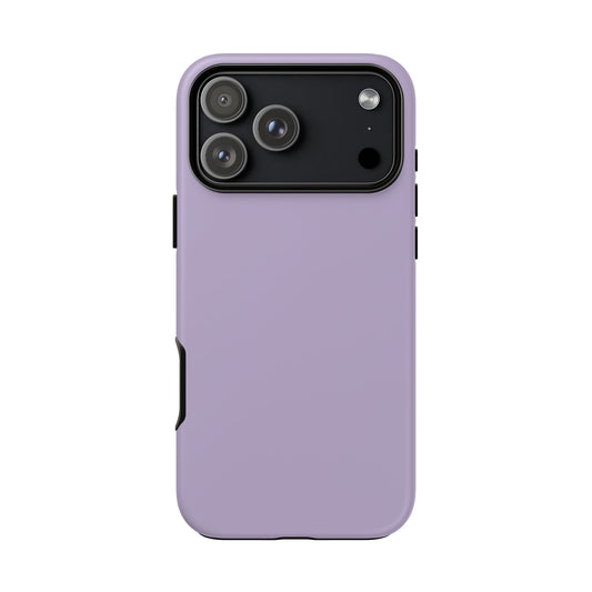 Lavender Minimalist Heritage Check iPhone Case | Luxury Protective Phone Cover