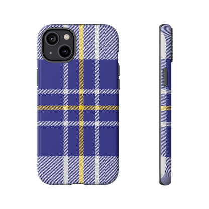 MacPherson Dress Blue Tartan iPhone Case | Luxury Protective Phone Cover