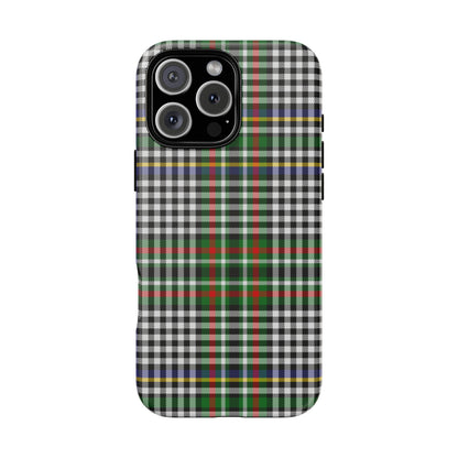 Abbotsford Check Estate Tartan iPhone Case | Dual-Layer Matt Protective Cover