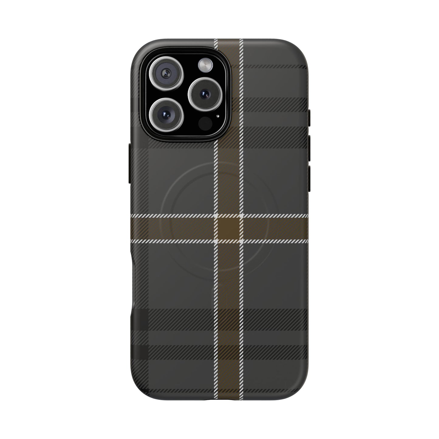 Bute Heather Weathered Tartan MagSafe® iPhone Case | Luxury Magnetic Phone Cover