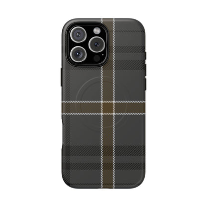 Bute Heather Weathered Tartan MagSafe® iPhone Case | Luxury Magnetic Phone Cover