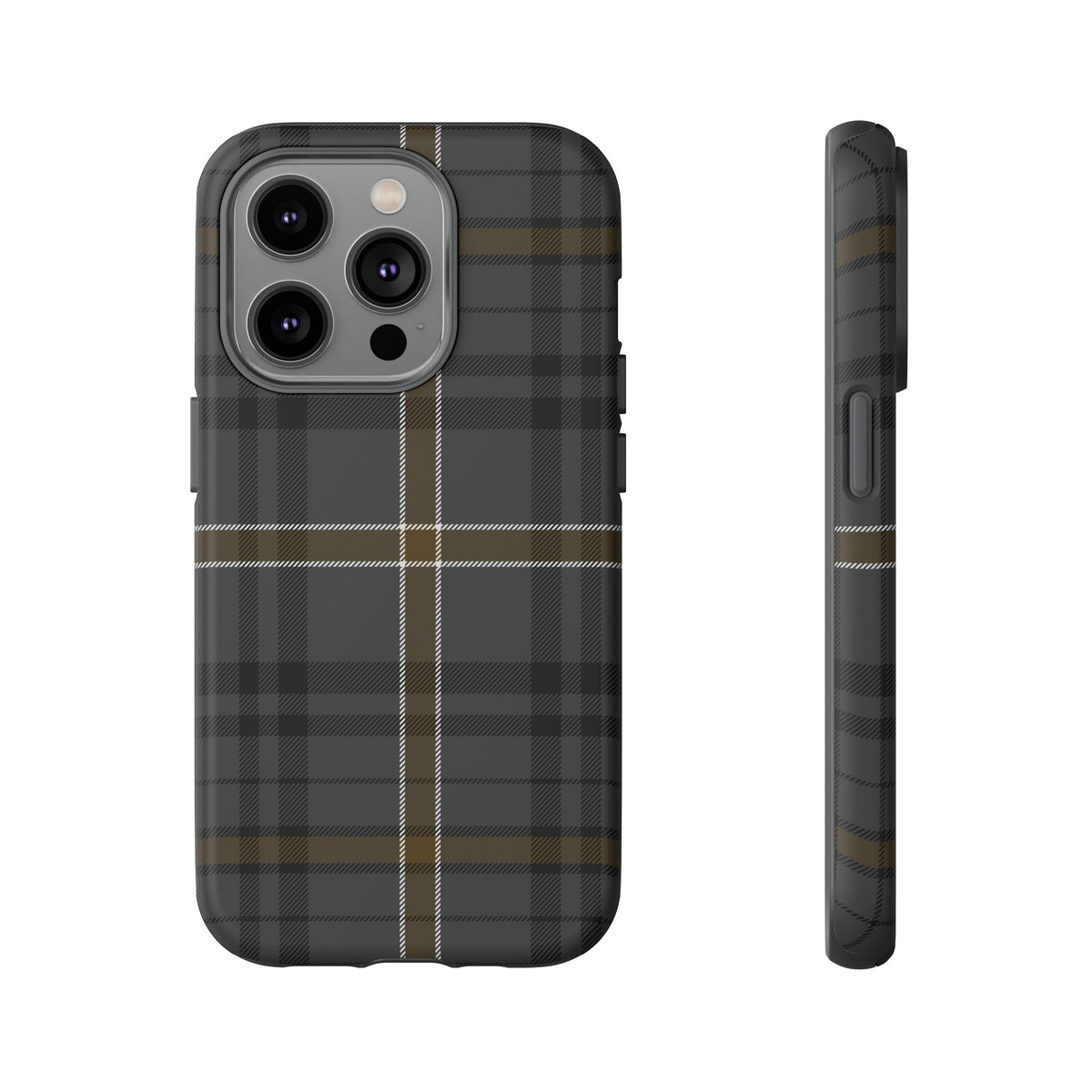 Bute Heather Weathered Tartan iPhone Case | Dual-Layer Matt Protective Cover