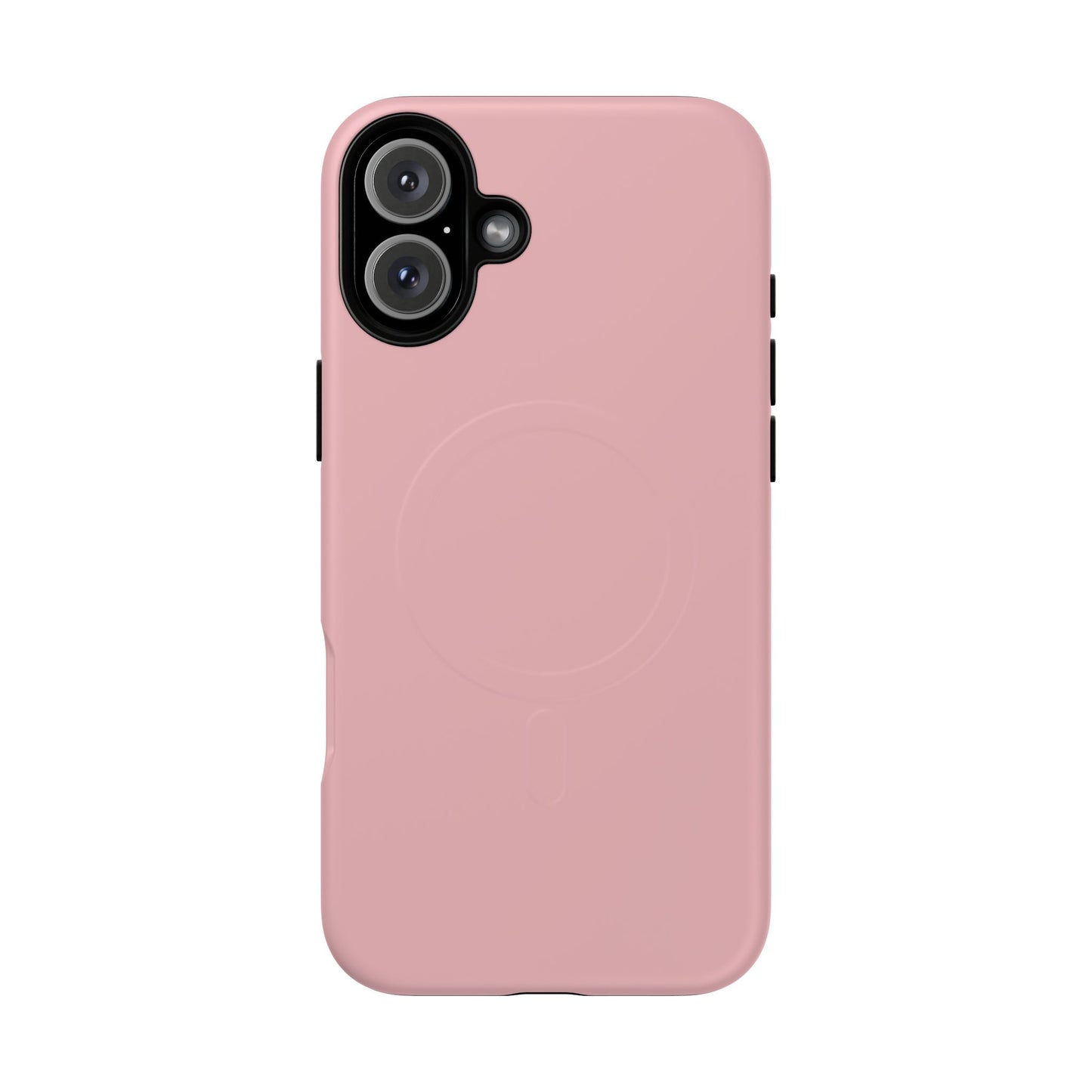 Blush Pink Minimalist Heritage Check MagSafe® iPhone Case | Luxury Magnetic Phone Cover