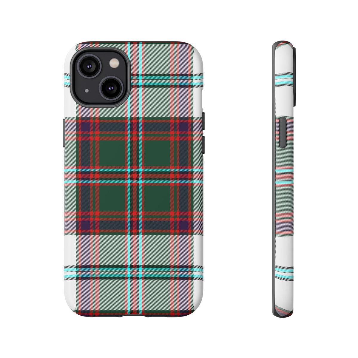 Stewart of Appin Dress Tartan iPhone Case | Dual-Layer Matt Protective Cover