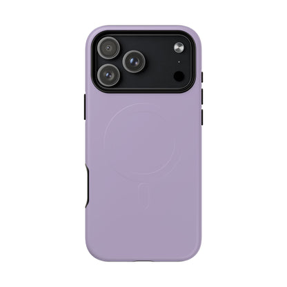 Lavender Minimalist Heritage Check MagSafe® iPhone Case | Luxury Magnetic Phone Cover