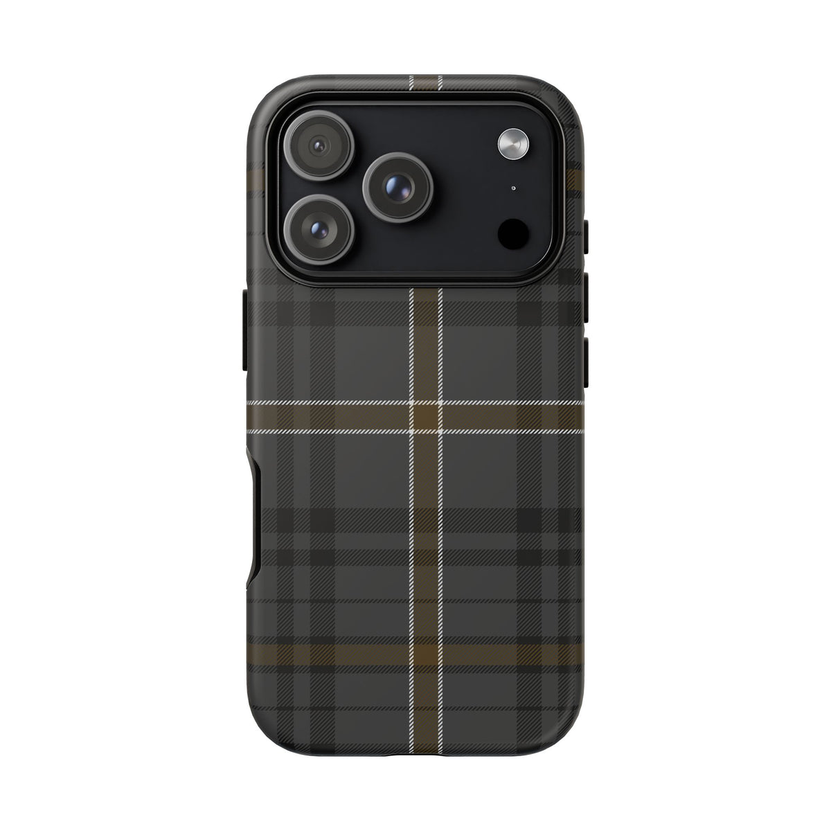 Bute Heather Weathered Tartan iPhone Case | Dual-Layer Matt Protective Cover