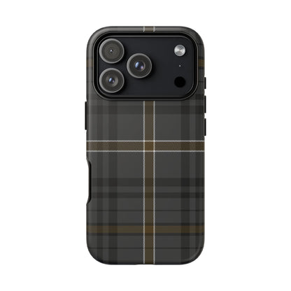 Bute Heather Weathered Tartan iPhone Case | Dual-Layer Matt Protective Cover