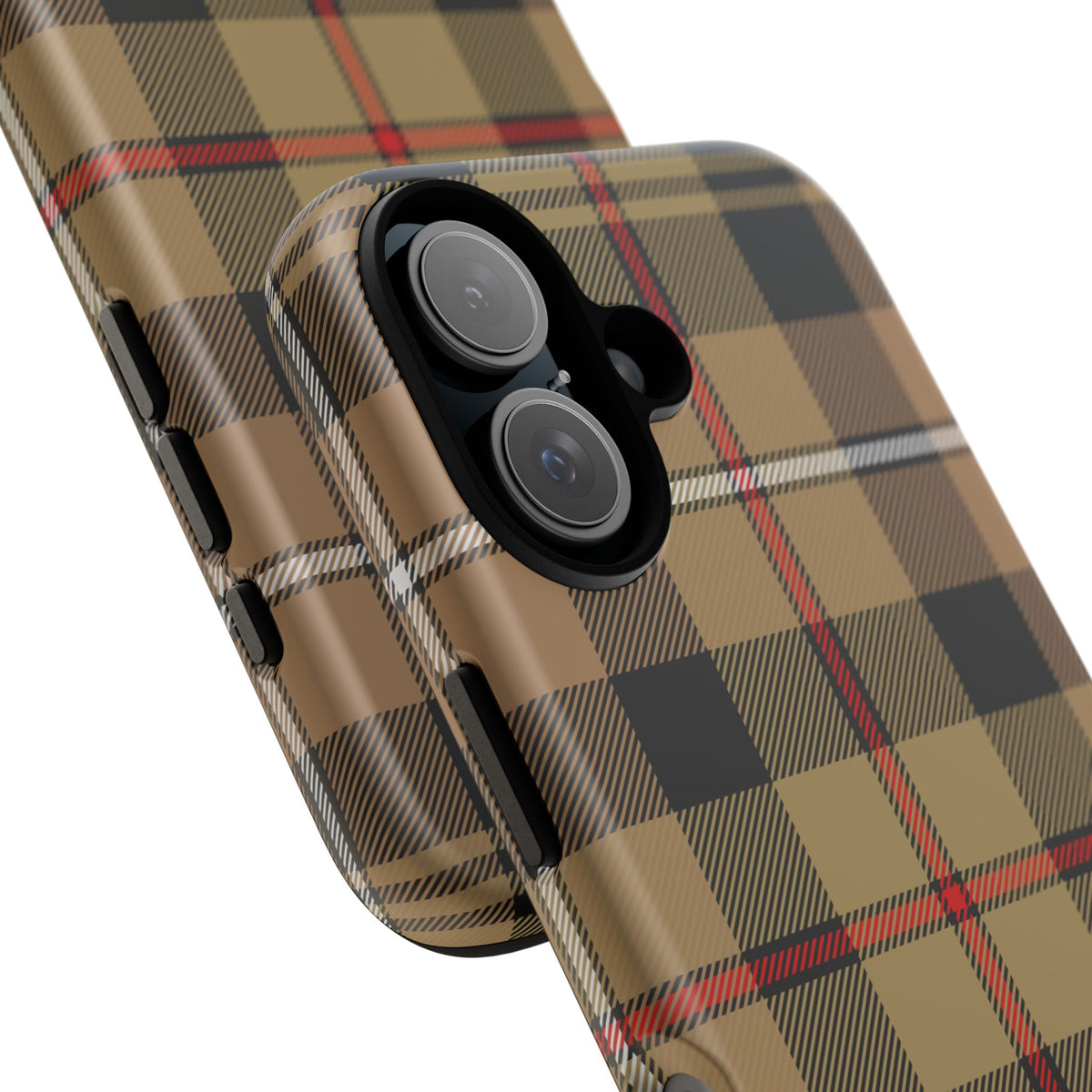MacKenzie Hunting (Brown) Traditional Tartan iPhone Case | Dual-Layer Matt Protective Cover