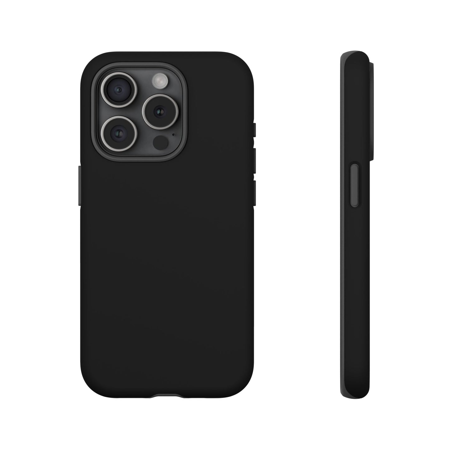 Black Stealth Minimalist Heritage Check iPhone Case | Luxury Protective Phone Cover