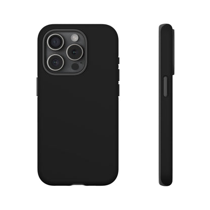 Black Stealth Minimalist Heritage Check iPhone Case | Luxury Protective Phone Cover