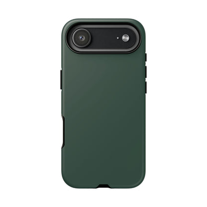 Bottle Green Deep Heritage Check iPhone Case | Luxury Protective Phone Cover