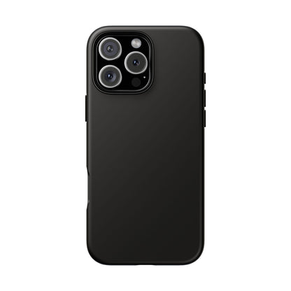 Black Stealth Minimalist Heritage Check iPhone Case | Luxury Protective Phone Cover