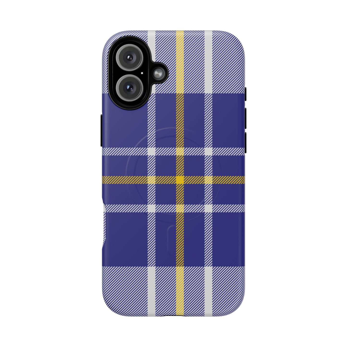 MacPherson Dress Blue Tartan MagSafe® iPhone Case | Luxury Magnetic Phone Cover