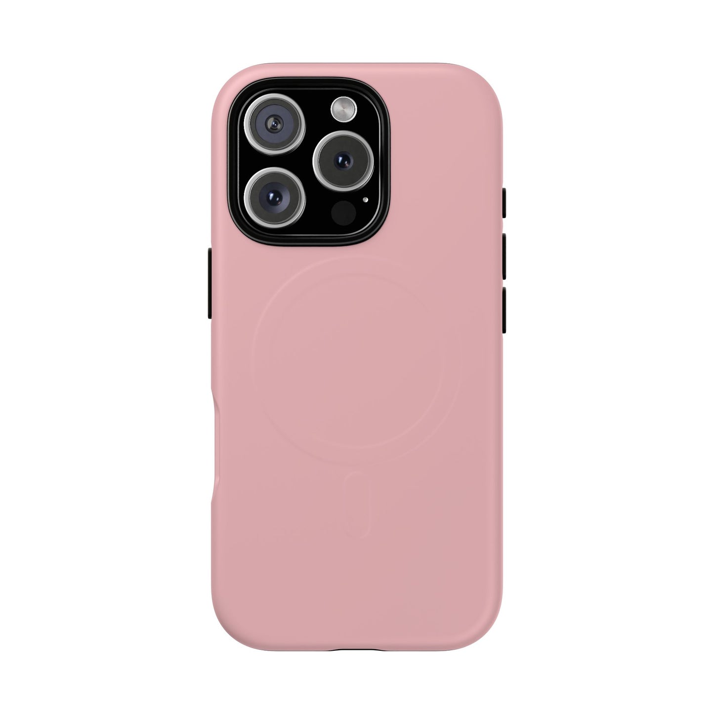 Blush Pink Minimalist Heritage Check MagSafe® iPhone Case | Luxury Magnetic Phone Cover