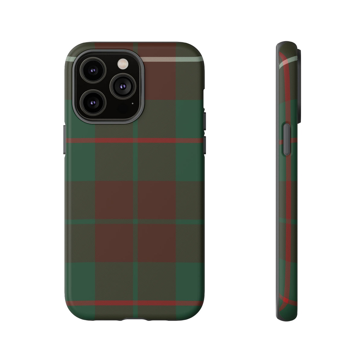 MacKinnon Hunting Traditional Tartan iPhone Case | Dual-Layer Matt Protective Cover