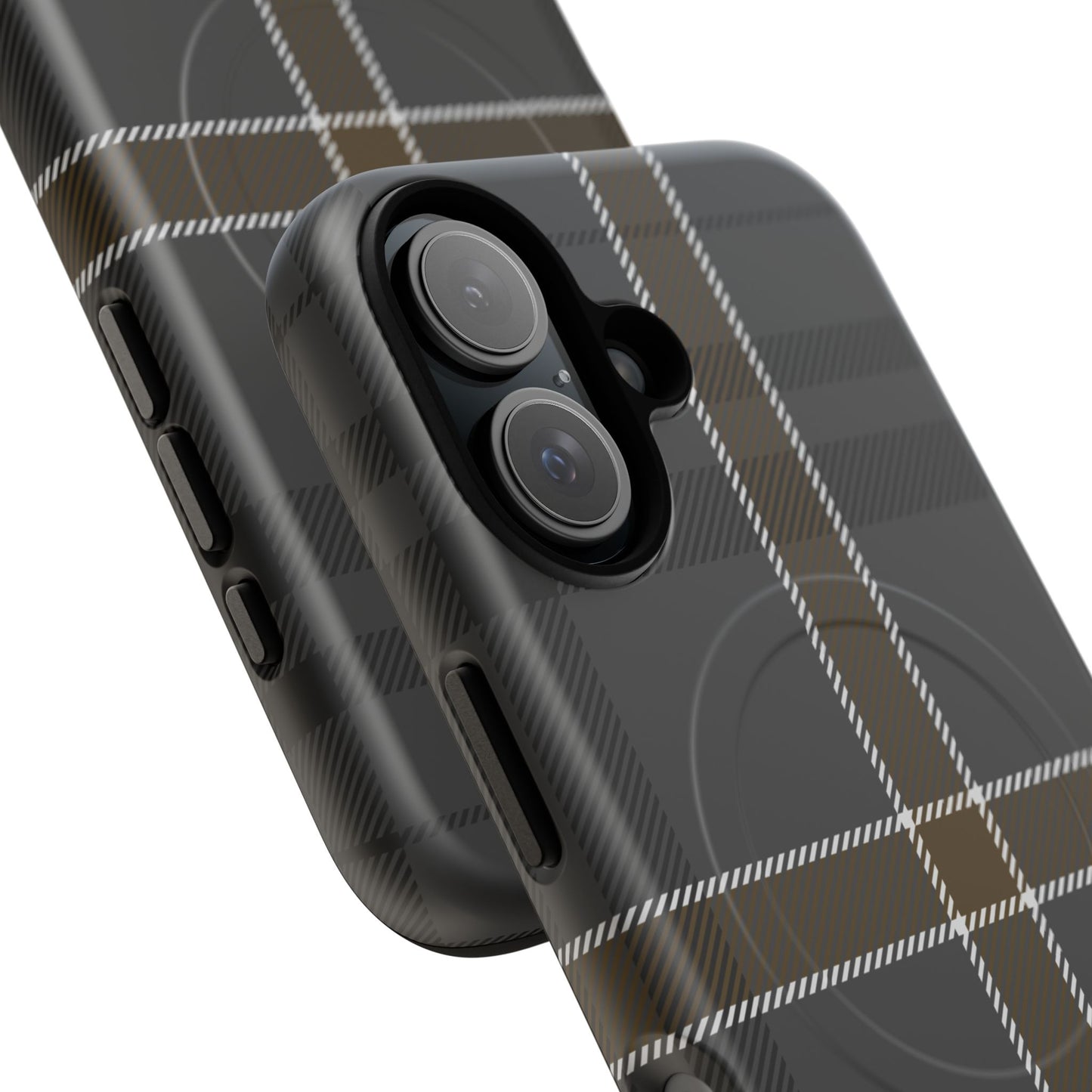 Bute Heather Weathered Tartan MagSafe® iPhone Case | Luxury Magnetic Phone Cover