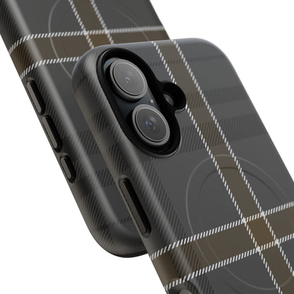 Bute Heather Weathered Tartan MagSafe® iPhone Case | Luxury Magnetic Phone Cover